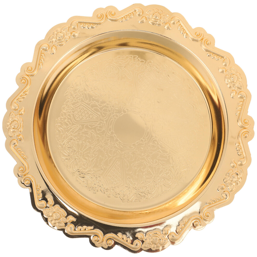 Cake Tray Gold Small Fruit Plate Party Plates Serving Golden-image-OPC-PJWNMY2-NEW