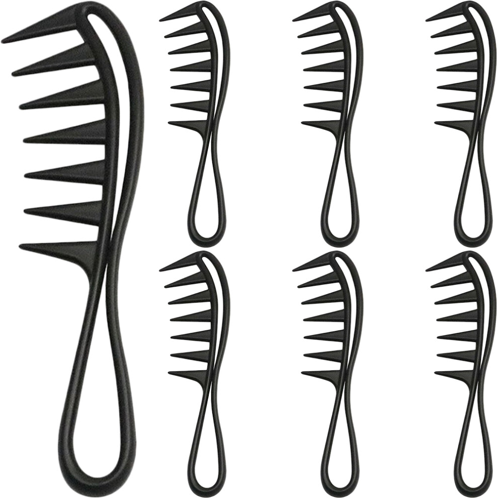 Happyyami Unisex 7Pcs Wide Tooth Comb Hair Comb Hairstyle Abs