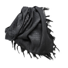1Pc Unisex Black Arab Scarf Durable Cotton Tactical Neck Shawl Wrap