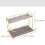 Black Iron Bathroom Corner Storage Rack 2 Tier Shelf 8