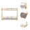 Black Iron Bathroom Corner Storage Rack 2 Tier Shelf 4