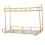 Black Iron Bathroom Corner Storage Rack 2 Tier Shelf 1