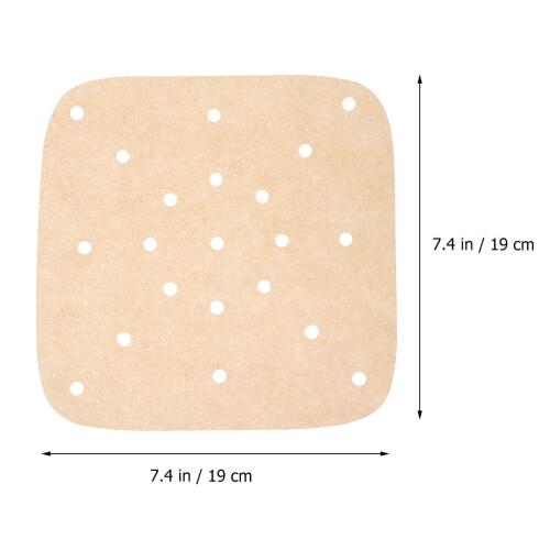100Pcs Heat-Resistant Brown Baking Sheets Non-Stick Grill Mats 2