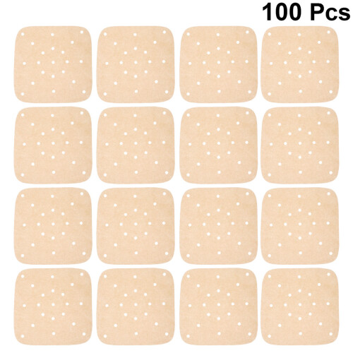 100Pcs Heat-Resistant Brown Baking Sheets Non-Stick Grill Mats 1