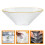 Flatware Salad Bowl Glass Bowls Reusable Serving Mixing Stripe 4
