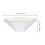 Flatware Salad Bowl Glass Bowls Reusable Serving Mixing Stripe 11