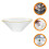 Flatware Salad Bowl Glass Bowls Reusable Serving Mixing Stripe 2
