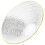 Flatware Salad Bowl Glass Bowls Reusable Serving Mixing Stripe 10