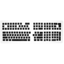 Keycaps Set Black 129 Keys 1 Set 19.3x7.1x0.6 In