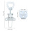 Barn Door Latch Beehive Connector Silver 1 Set 2