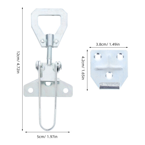 Barn Door Latch Beehive Connector Silver 1 Set 1