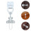 Barn Door Latch Beehive Connector Silver 1 Set 7