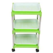 1Set Starter Tray Met Verplaatsbaar Rvs Rek En Groen Tray