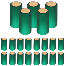 60Pcs Heat Shrink Green PVC Wine Bottle Caps Disposable Shrink Wraps