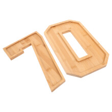 Raindrops  Charcuterie Numbers Fillable Big Wooden Pallet Travel