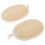 2Pcs Reusable Beige Loofah Back Scrubber Cotton Bath Cleaning Tool 1