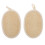 2Pcs Reusable Beige Loofah Back Scrubber Cotton Bath Cleaning Tool 8