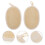 2Pcs Reusable Beige Loofah Back Scrubber Cotton Bath Cleaning Tool 5