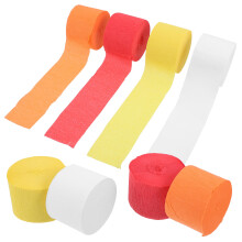 Crepe Paper Streamers For Party Decoration In Theme 8pcs