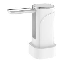 Water Dispenser for Bottles with Improved LED Display, Adjustable Flow Rate, Collapsible Design, Quiet Operation, White