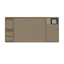 (Brown) Multifunctional Waterproof Pu Mouse Pad Large Office Computer Desk Mat Table Keyboard Mouse Pad Laptop Cushion Gamer Mousepad