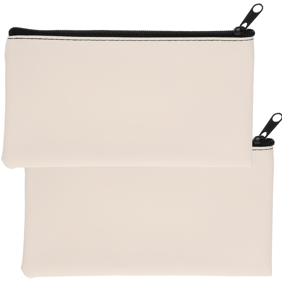 Home Use Cash Bag Beige Pu 2set 11.00x5.89x0.12in-image-OPC-PJWP8QH-NEW