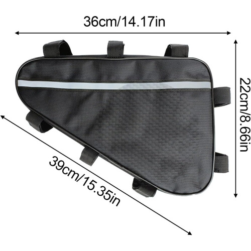 Battery Bag Triangle Waterproof Storage Bag, Black 14.17 x 8.66 cm, Durable Triangle Design 2