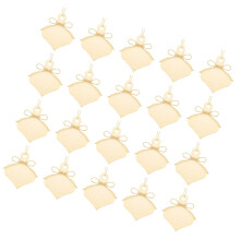 Craft Baubles Golden 20pcs 4.0x3.1x0.1in