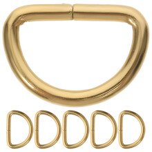 20pcs Metal D Rings For Diy Projects Simple Design In Golden