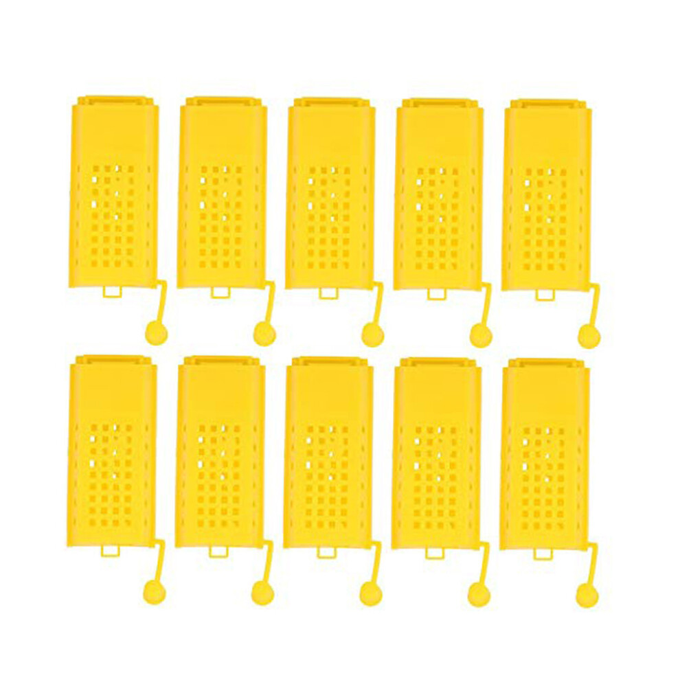 10pcs Queen Cage Suit Beekeeping Kit Hive Beekeeper Yellow-image-OPC-PJWPGHK-NEW