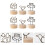 6Pcs Creative Memo Clips Vertical Photo Message Holder Assorted Colors 2