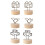 6Pcs Creative Memo Clips Vertical Photo Message Holder Assorted Colors 3