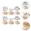 6Pcs Creative Memo Clips Vertical Photo Message Holder Assorted Colors 9