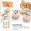 6Pcs Creative Memo Clips Vertical Photo Message Holder Assorted Colors 6
