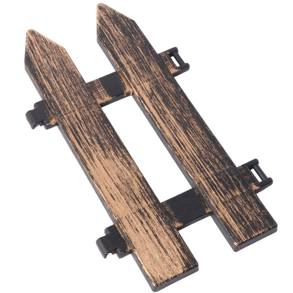 4 Pcs Decorative Fencing Small Picket Fence For Garden Miniature 3062324909930