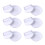 6Pcs White Meat Press Round Burger Patty Maker PP Material 11
