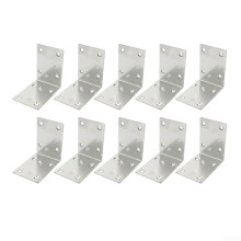 Stainless Steel L Bracket 90 Degree Heavy Duty Support for Shelving, Wall Mounting, and Furniture Assembly