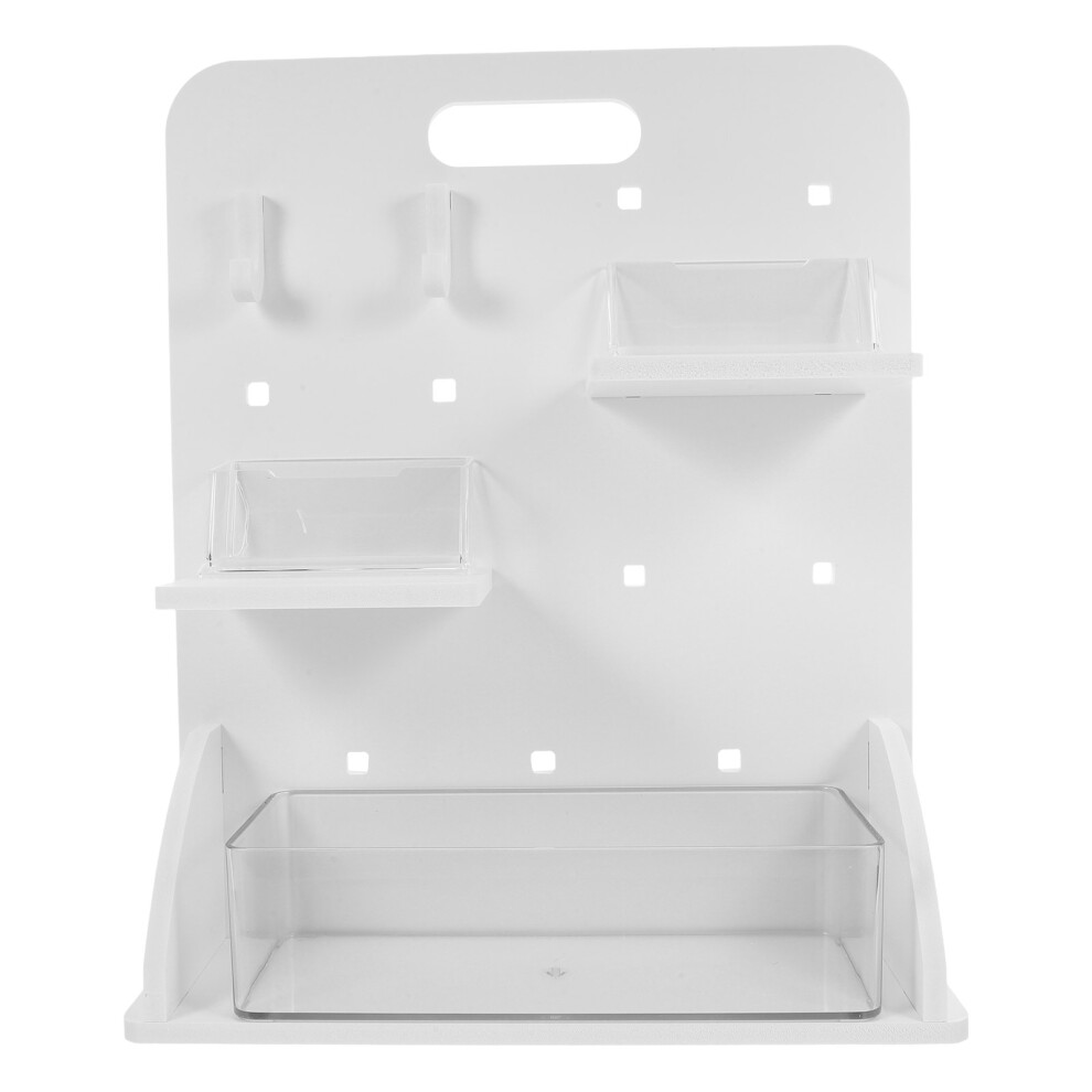 Zehuanyu  Pegboard With Shelves And Hooks Desk Organizer Office White-image-OPC-PJWPN5G-NEW