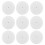 200Pcs White Plastic Earring Pads Anti Drop Stoppers Ear Accessories 1