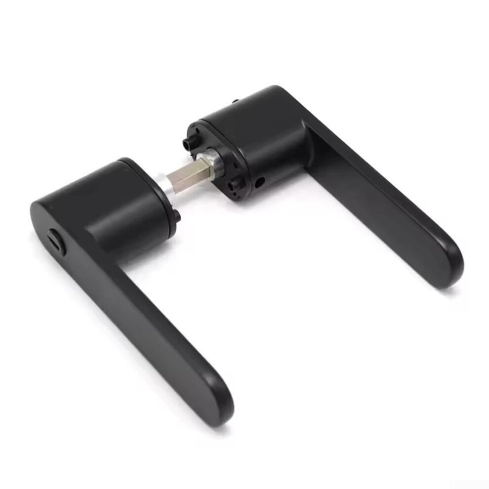 Magnetic Door Lock With Key For Wooden Doors, Black, Stylish And Functional, Durable Design, Easy Installation 6482260872568