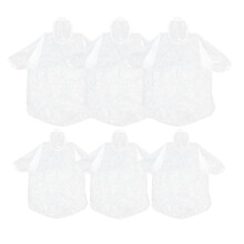 1Ensemble Poncho Jetable Transparent Adulte Élastique