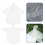 1Ensemble Poncho Jetable Transparent Adulte Élastique 5