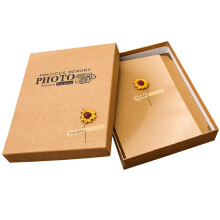 Khaki Kraft Paper Photo Scrapbook Album for Storage Portable DIY