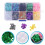 1 Box Decorative Scale Sequins Plastic Accessories Round 4