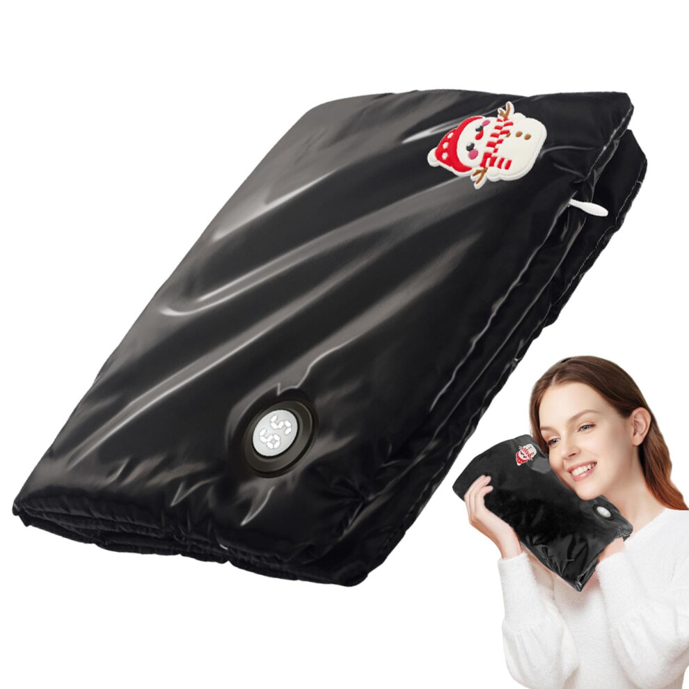 Black Electric Heated Hand Warmer Pouch, Graphene Usb Rechargeable Portable Hand Warmer For Outdoor Camping, Winter A