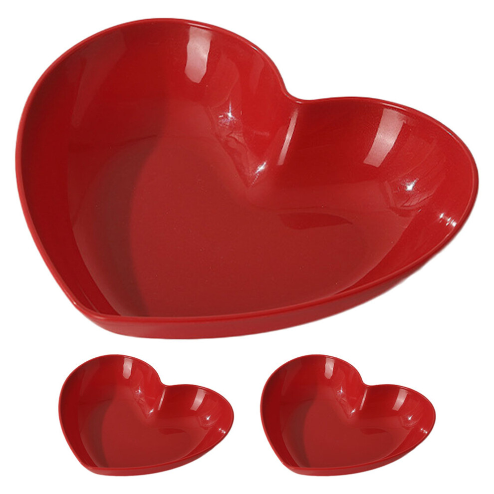 3 Pcs Heart Shaped Plate Fruit Platter Reusable Fruits Snack-image-OPC-PJWQ7FK-NEW