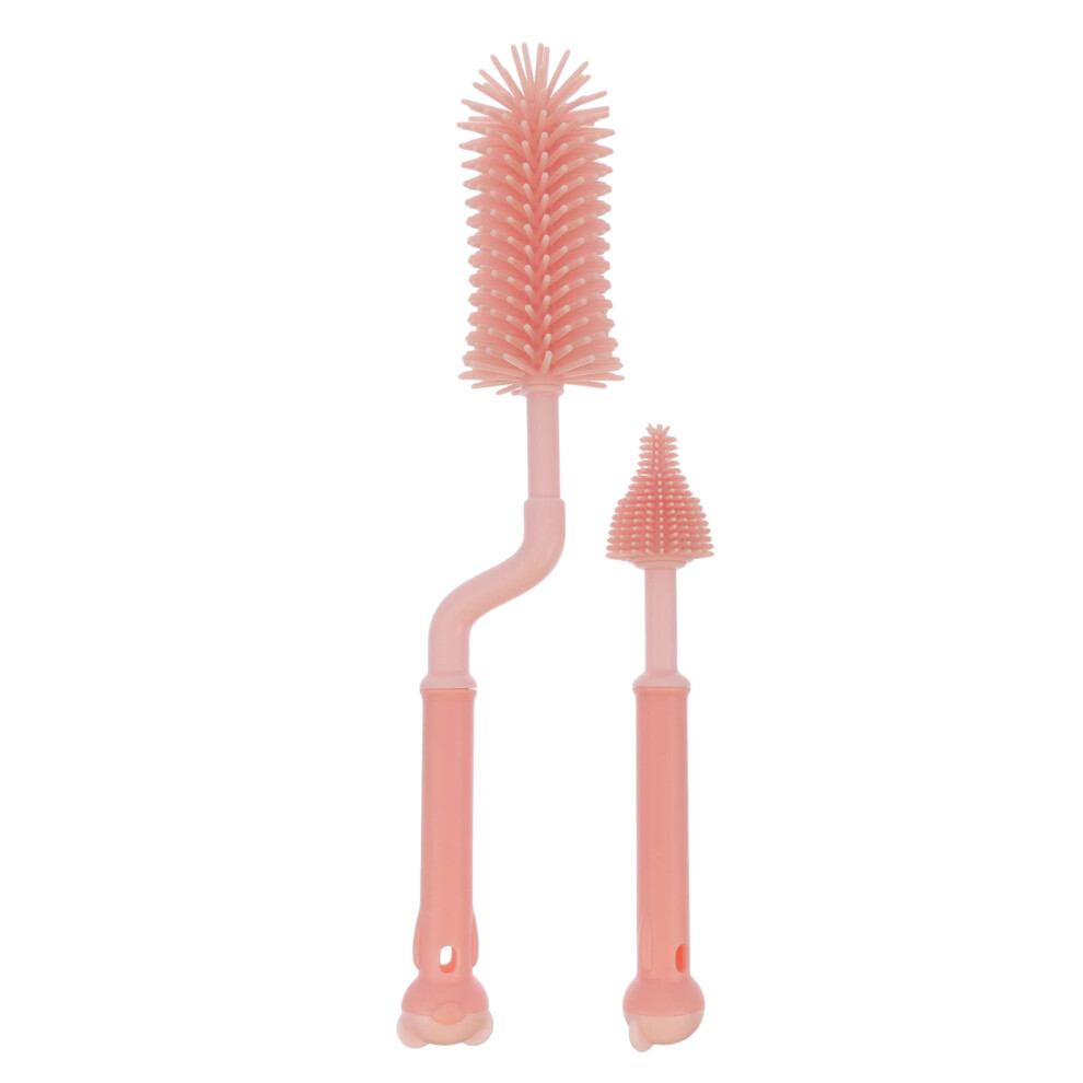 2Pack Feeding Bottle Cleaning Brush Plastic For Baby Bottle Inoomp