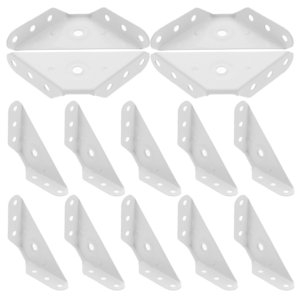 Masteelf 20 Pcs Shelf Bracket Furniture Hardware Corner Code 3062623065849