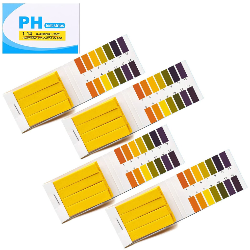pH Test Strips 320 Pack, Litmus Paper for Urine and Saliva, Acid Base Indicator Strips 1-14, Accurate pH Measurement