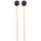For 2pcs Soft Rubber Head Sticks Wood Handle Bell Mallets Black 1